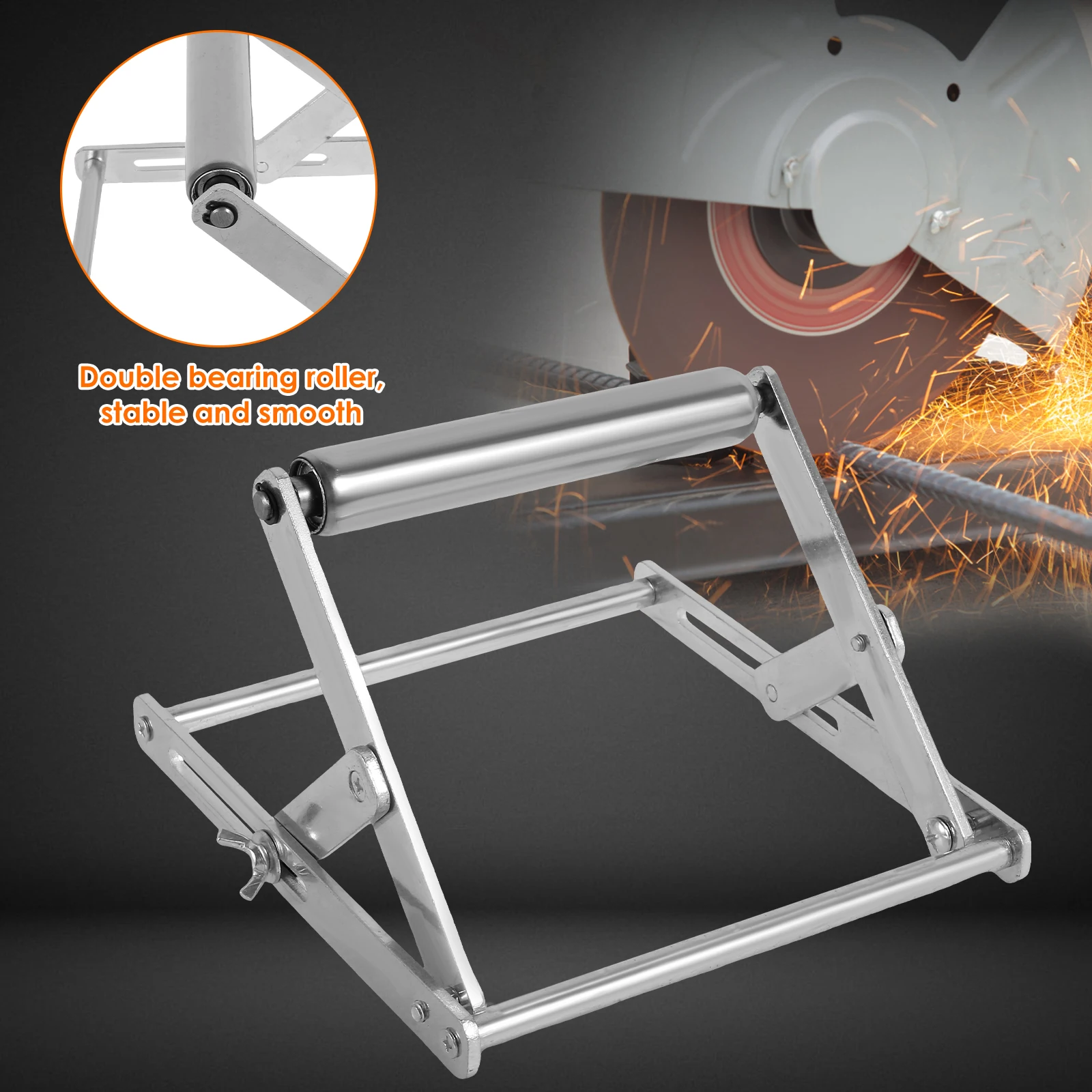 โต๊ะเลื่อยขาตั้งรองรับเครื่องตัดแบบปรับได้สิ่งที่แนบมารองรับกรอบตาราง 2.17-5.91 นิ้วเครื่องตัดวัสดุผู้ถือ