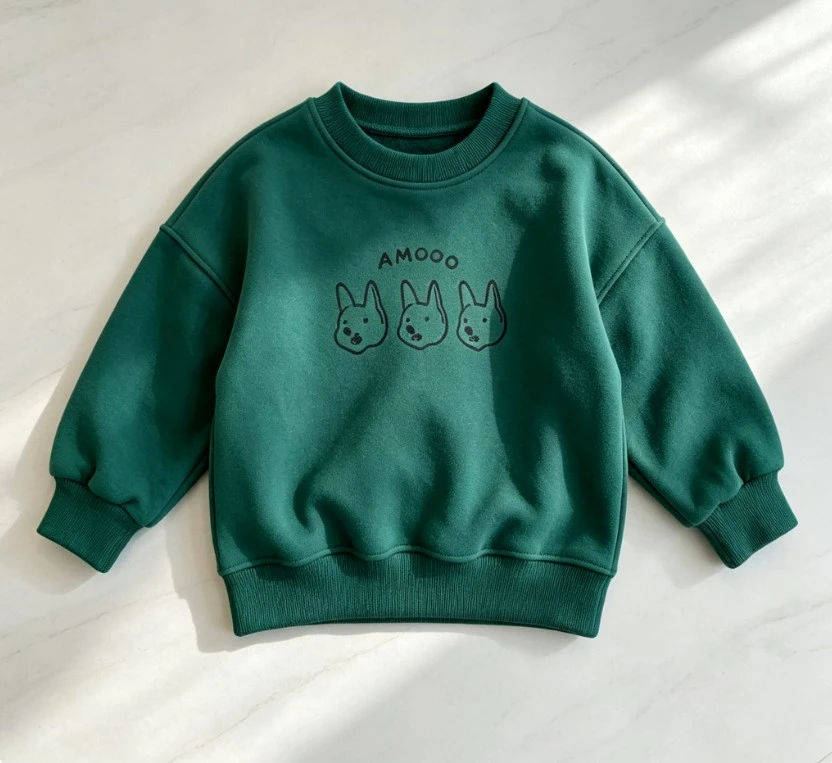Toddler Boys Girls Crew Neck Sweatshirt Children Long Sleeve Pullover Kid Popular Costume Child Daily Autumn Clothing Pullover