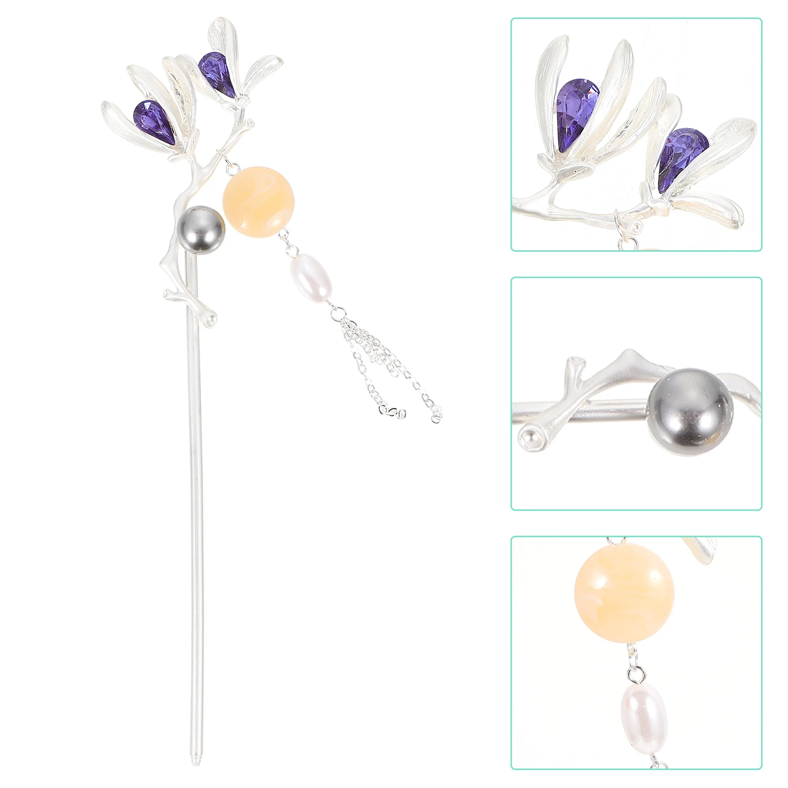 

Girls Magnolia Hairpin Decorative Headdress Headgear Accessory Miss Real