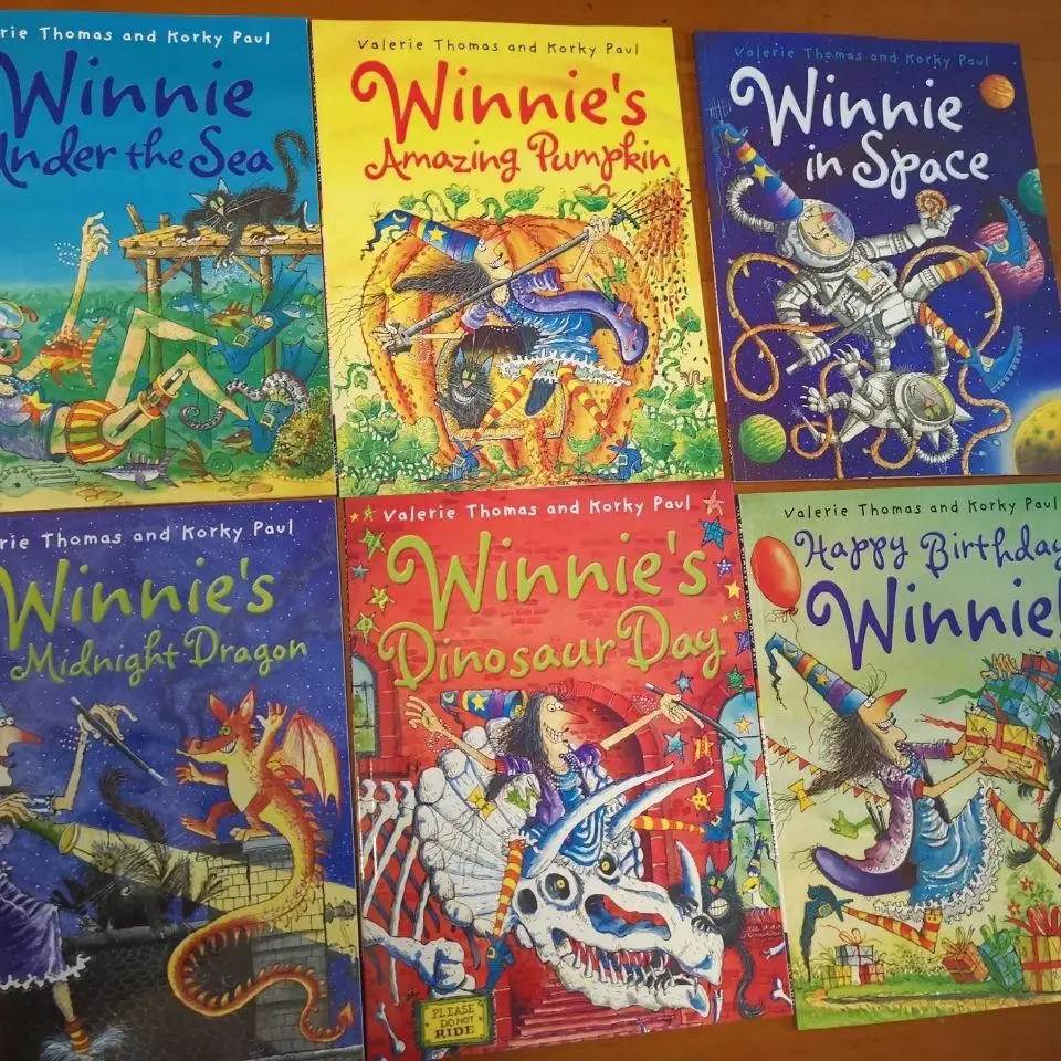 14 Book/Set English Picture Book Winnie The Witch English Story Book Child Early Education Kids Reading Book 3-6 Years