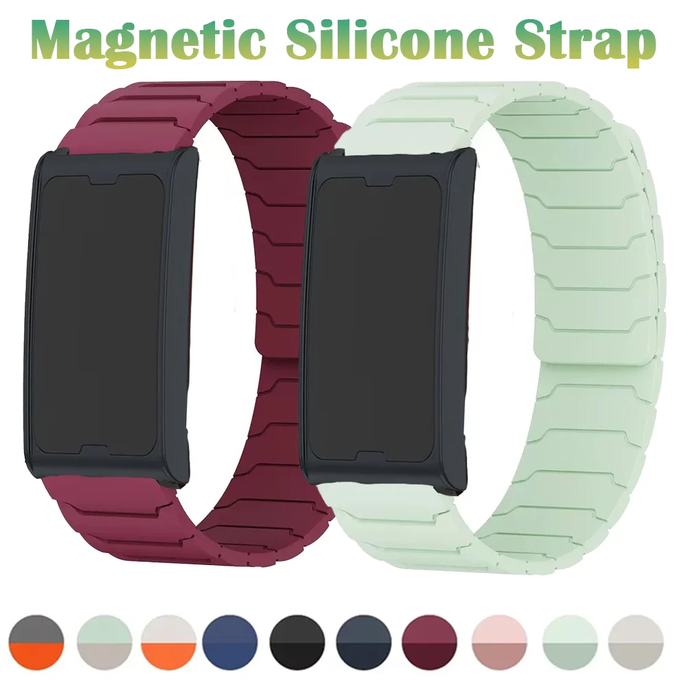 22mm 20mm Magnetisches Silikonarmband für Amazfit Helio Band Amazfit T-Rex3 Pro 48mm 44mm Balance 2 1 Active 2 Square Bip 6 5 Correa