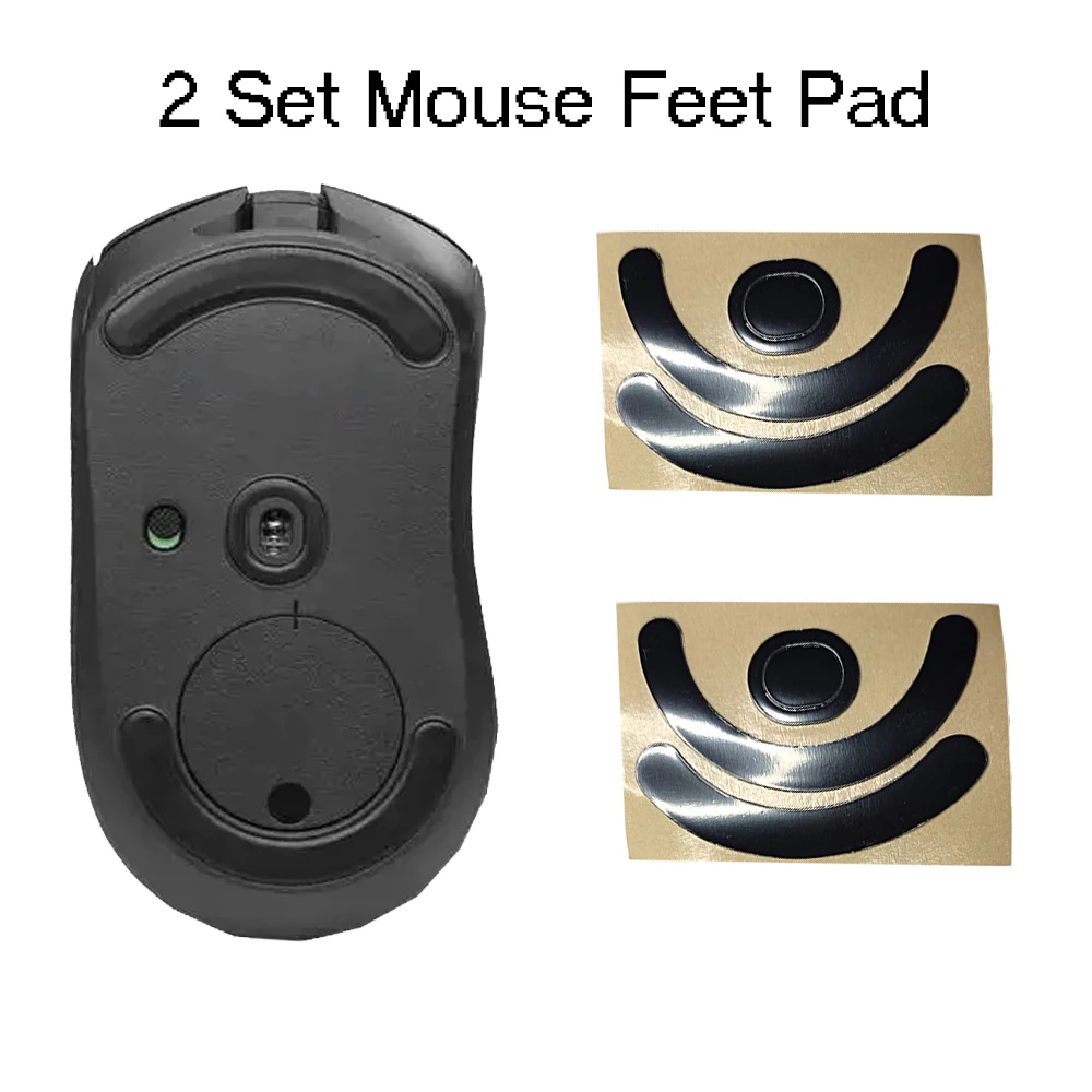 Almohadillas de Repuesto para Ratón con Cable Logitech G403 G603 G703 Hero, Adhesivo Antideslizante, Almohadillas de Deslizamiento para Ratón con Bordes Curvos