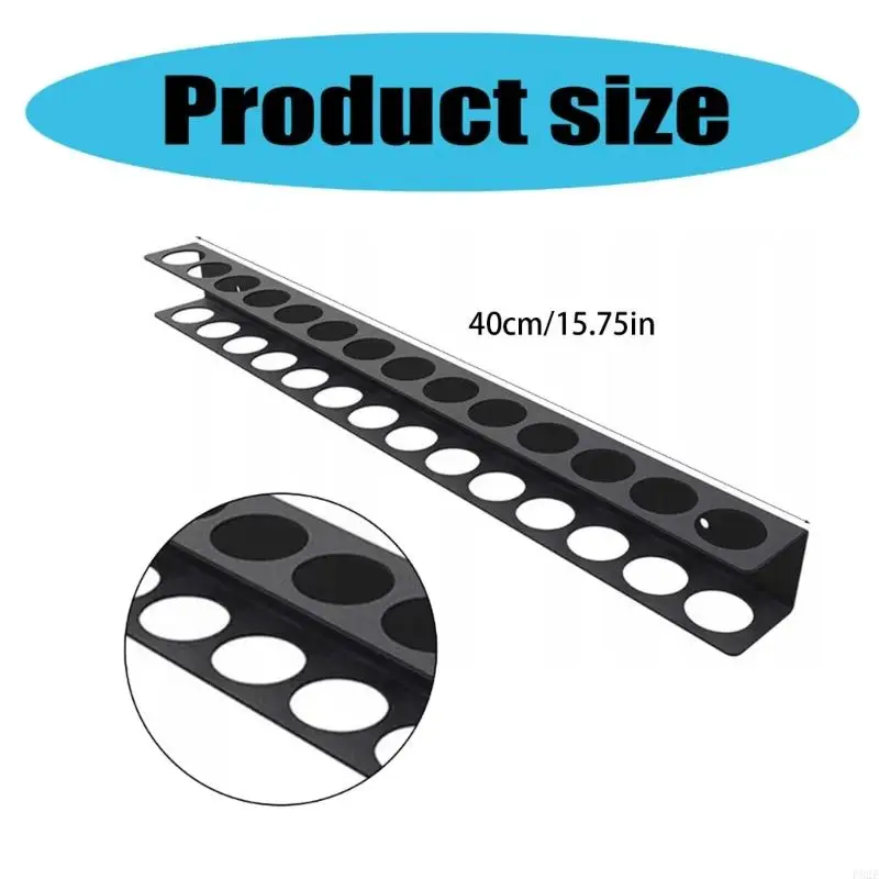 P82E Space Saving Wall Mount Tool Rack For Screwdrivers Pliers Tool Organization