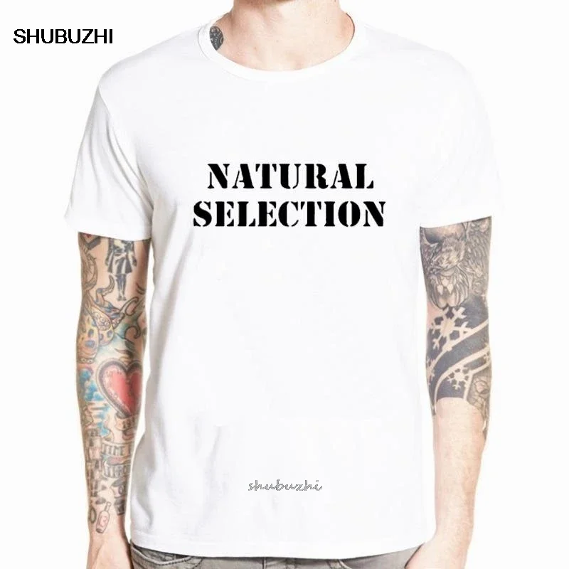 Camisetas blancas Columbine de selección Natural para hombre, ropa informal de manga corta con cuello redondo, estilo veraniego