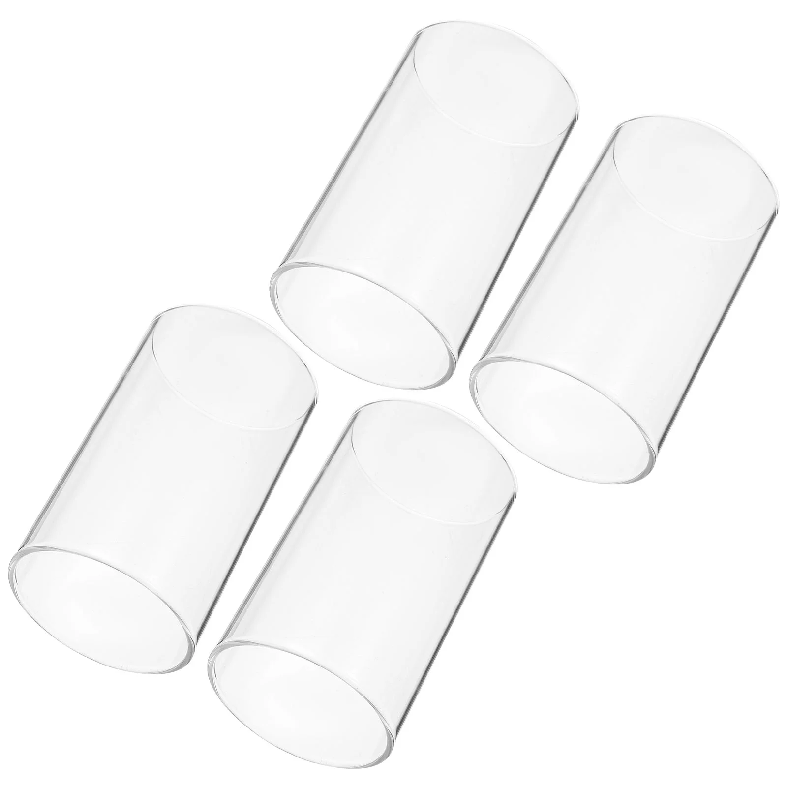 

4 Pcs Cylindrical Table Shade Decorate Protective Glass Square Chandelier