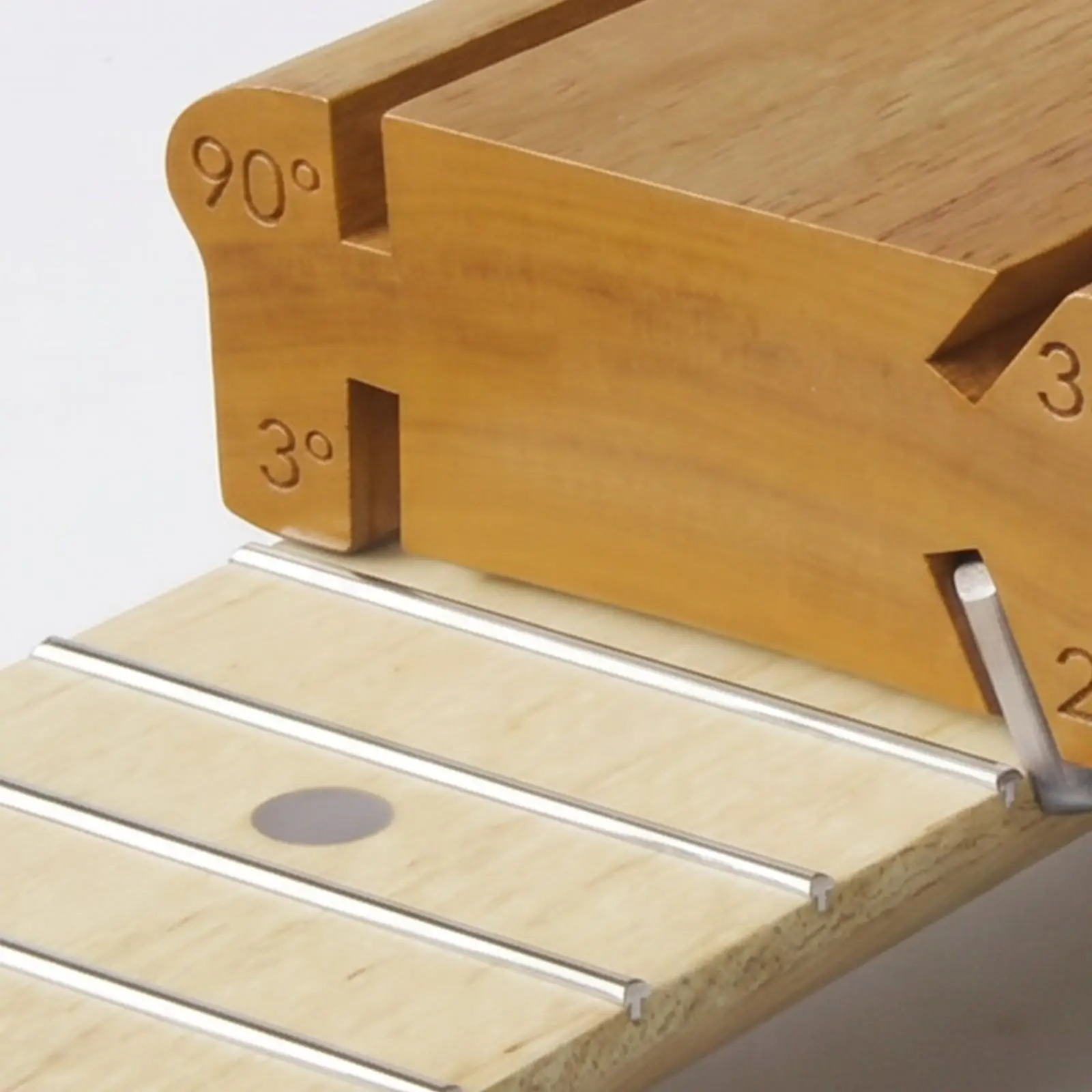 Fret Edge Polishing File with 4 Working Angles for Guitar Bass Workshop and Fretboard Care