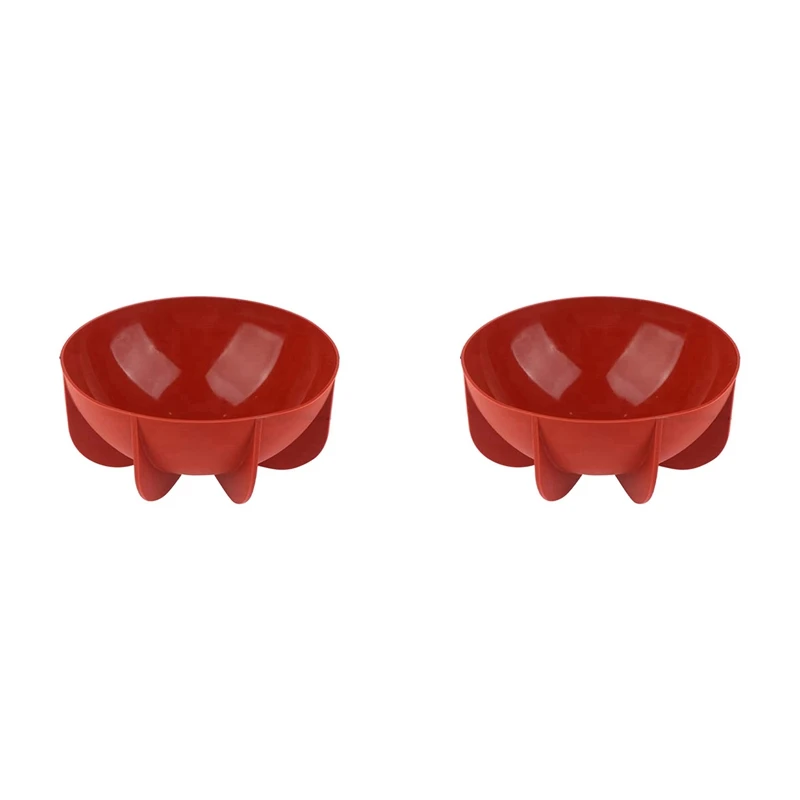 2X Baking Mold Silicone Hemisphere Pan Dome Silicone Mould Planet Mould Semicircle Shape Cake Mold,Brick Red