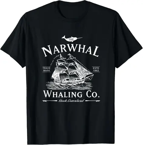 Футболка Narwhal Whaling Co нарвал купить - №9