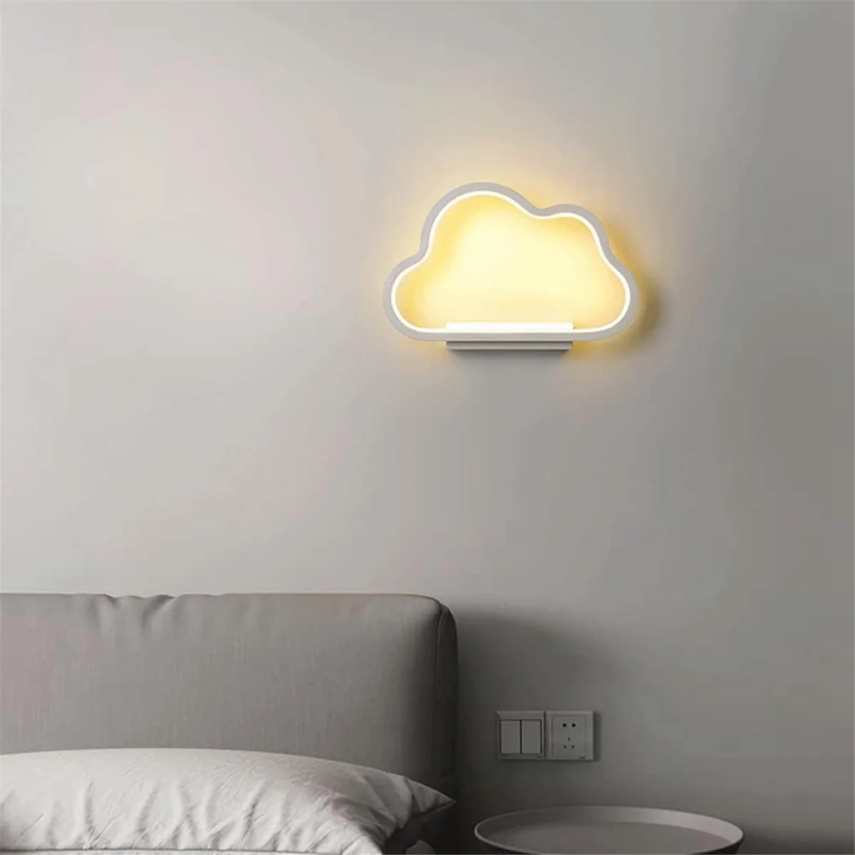Top A440I Cloud Design Decor Wall Light 220v Embedded Sconce Cloud Shape Wall Light Light Indoor Bedroom Wall Lamp Living Room B