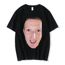 Verfluchte zucc T-Shirt reine Baumwolle lustige verfluchte Meme Mark Zuckerberg Grafik Kurzarm T-Shirts plus Größe Tops Streetwear