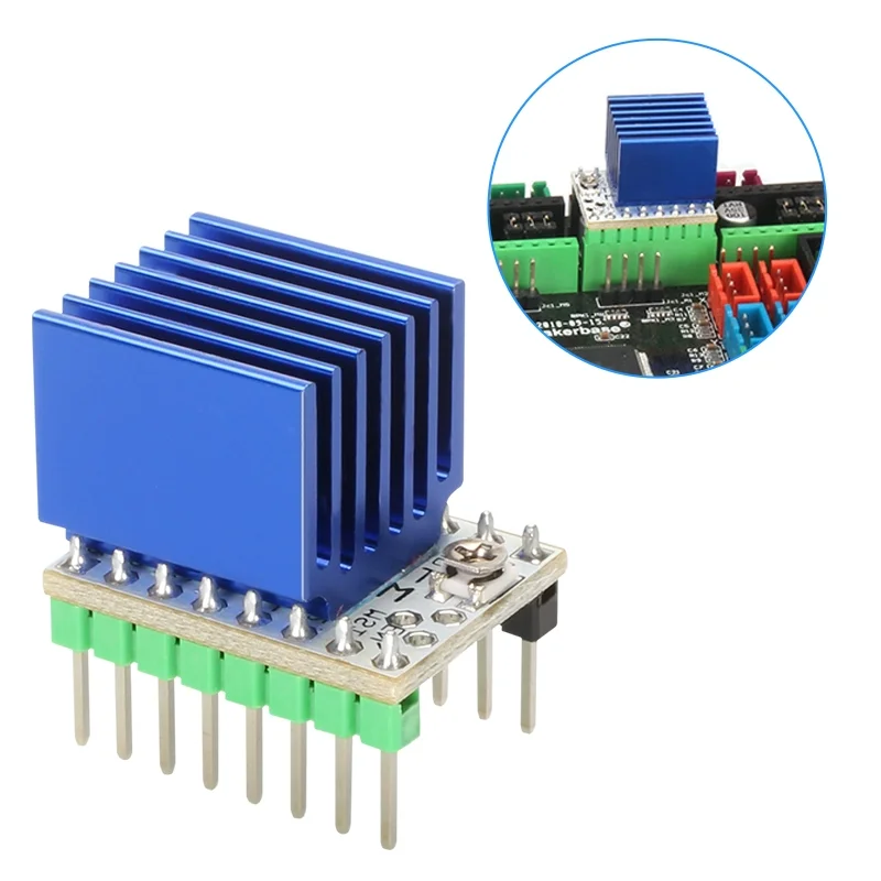 Pilote d\'imprimante 3D MKS TMC2208, moteur pas à pas Nema17, dissipateur de chaleur silencieux, SGen _ L C.Characterboard, technologie de carte