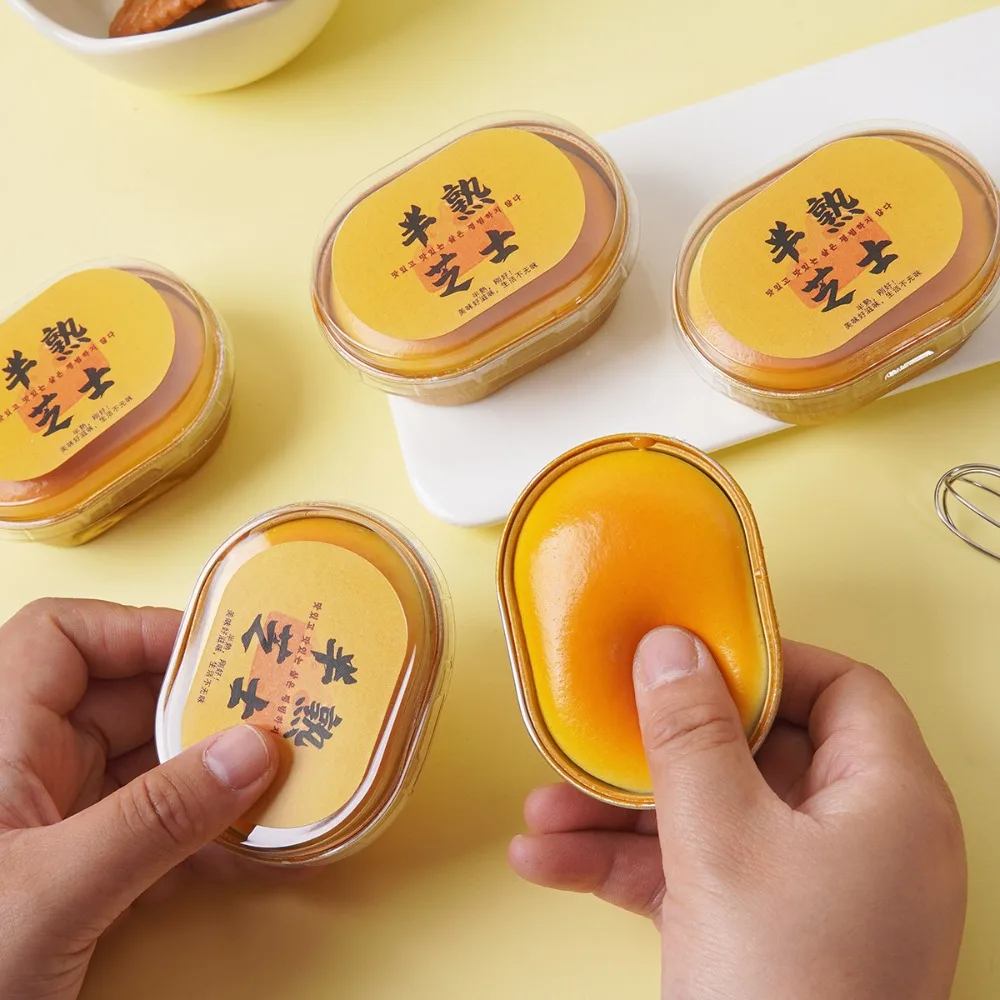 Squishy simulado queijo pão squeeze brinquedo alívio do estresse lento subindo sensorial fidget para ansiedade tdah autismo presente para crianças adultos