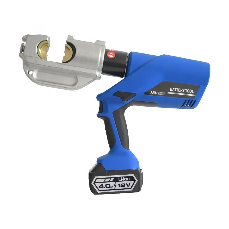 EC-400 Cordless Hydraulic Crimping Tool – Battery-Powered Cable Terminal Press for Heavy-Duty Electrical Work