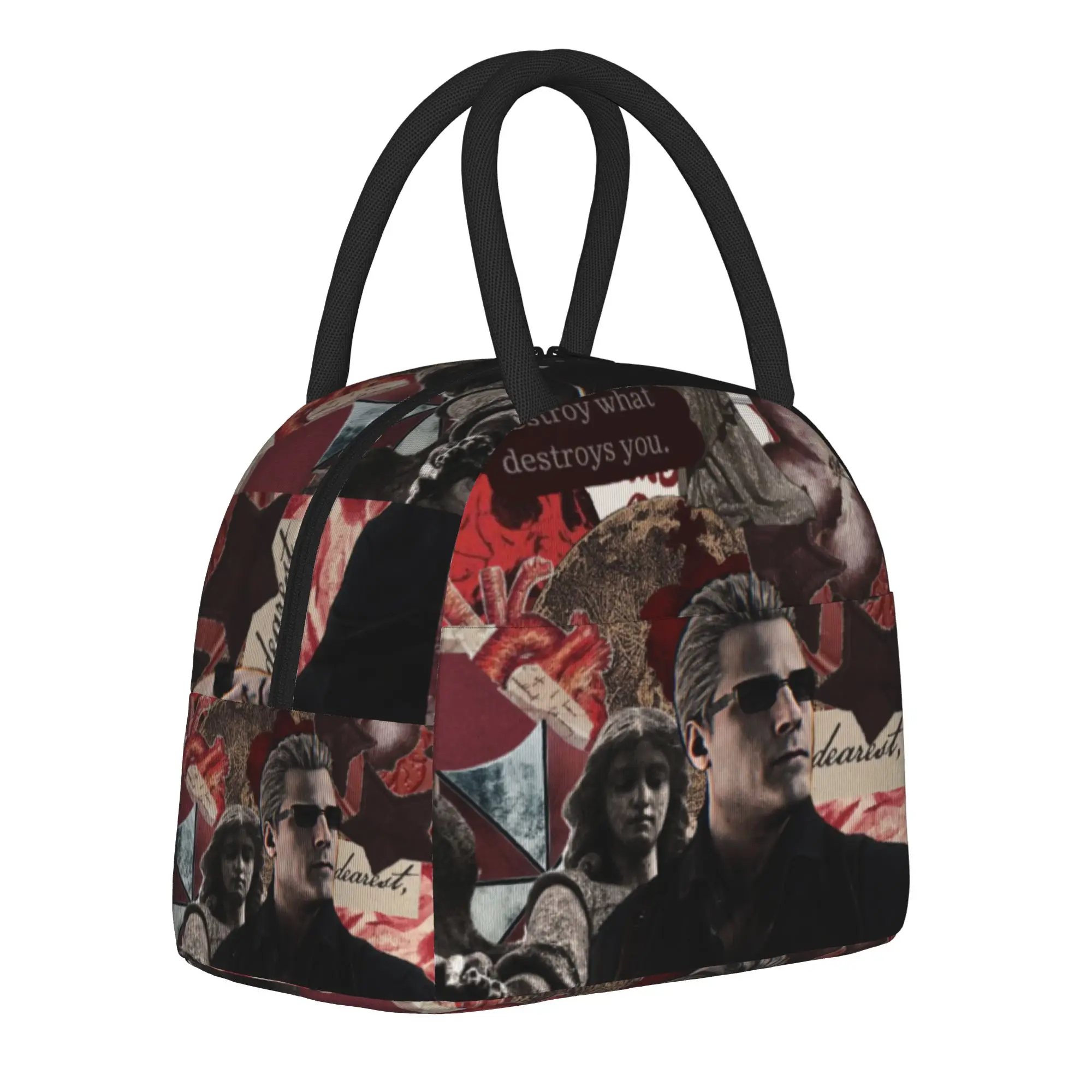 Albert Wesker Residented Evils Accessories Insulated Lunch Bag For Office  Food Container Portable Thermal Cooler Lunch Box
