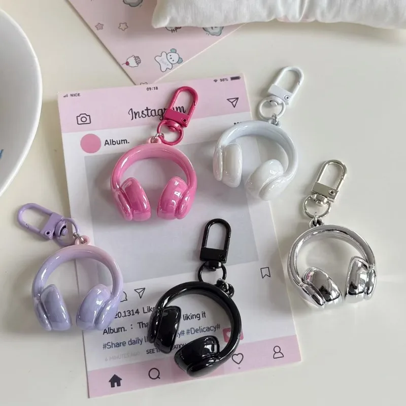 Милые креативные 3D наушники-подвески, брелок для мобильного телефона, подвеска для наушников, подвесное украшение для рюкзака, аксессуары, подарки