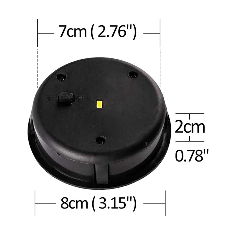 3X Smart Garden Solar Powered Replacement Round LED Light Box Solar Battery Box Solar Cells Poly Li-Ion Battery Charger