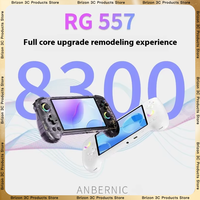 ANBERNIC RG557 Dimensity 8300 5.48-Inch AMOLED Screen Android 14 Supports FOTA WIFI Streaming PSP PS2 Handheld Game Console Gift