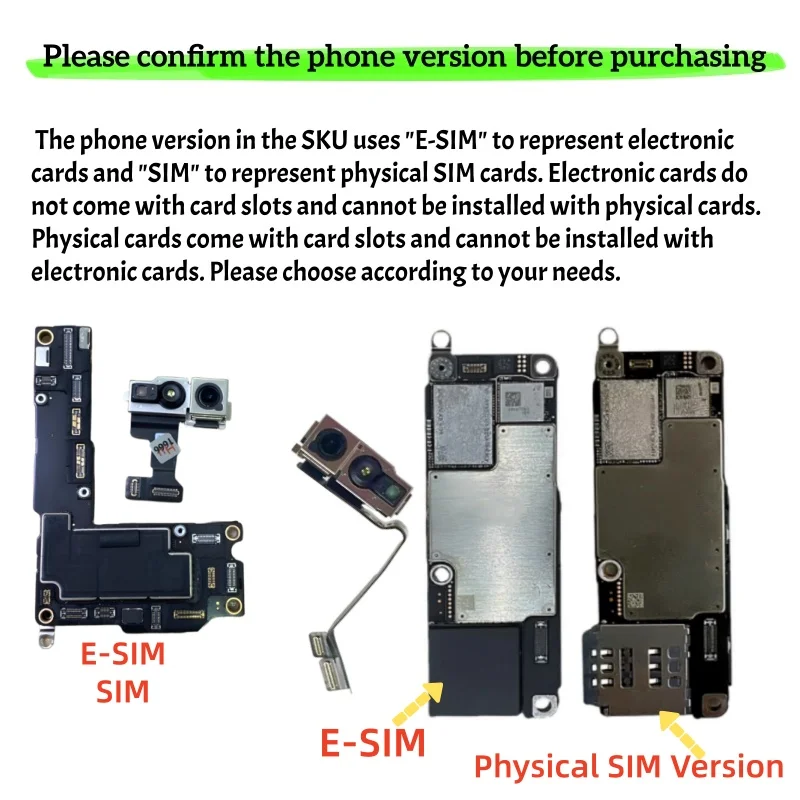 الولايات المتحدة الأمريكية (E-SIM)/SIM لوحة أم iCloud نظيفة لهاتف iPhone 16 Pro Max 16 Plus مع لوحة رئيسية لبطاقة الوجه تدعم تحديث لوحة منطقية غير مقفلة #2