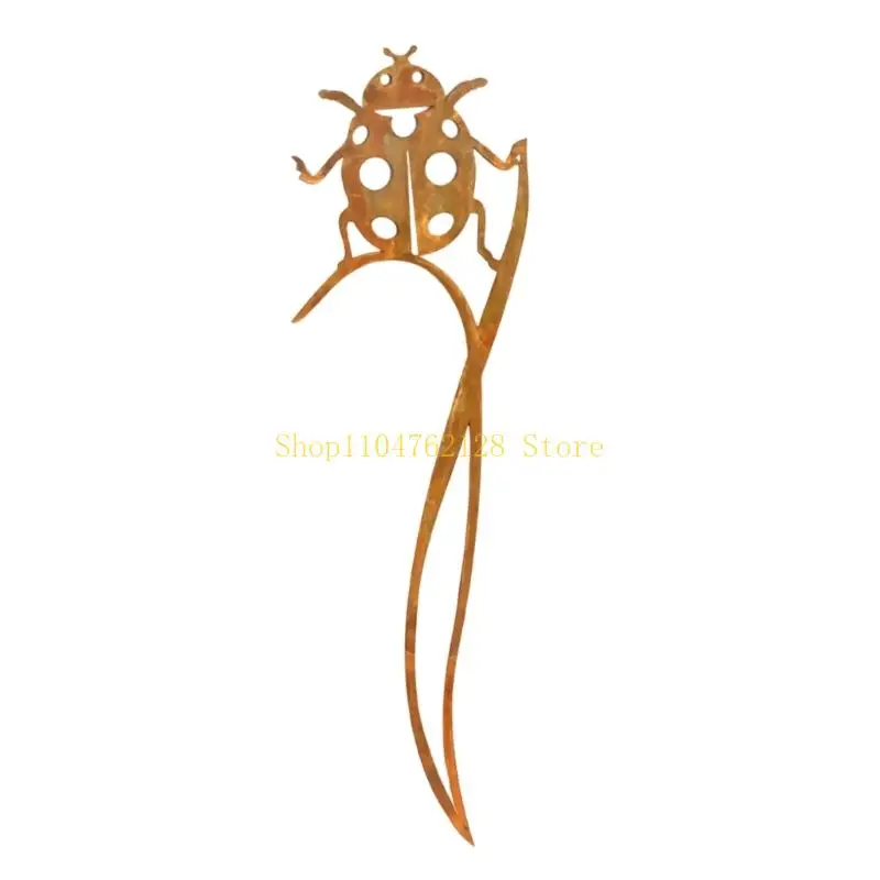 Durable Iron Insect Garden Art Stake For Outdoor Space Decoration best sale