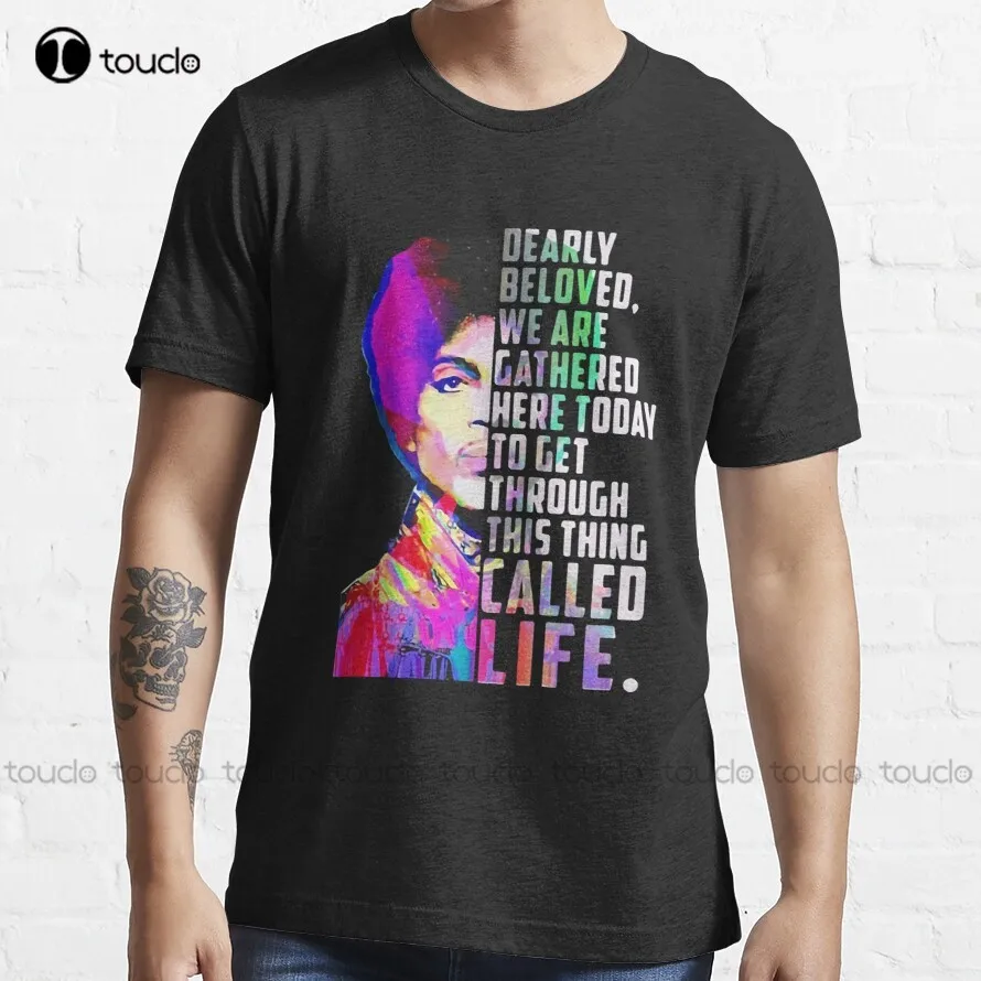 Prince Lets Go Crazy Dearly Beloved We Have Gathered Here Today T-Shirt Custom Aldult Teen Unisex Digital Printing Tee Shirt