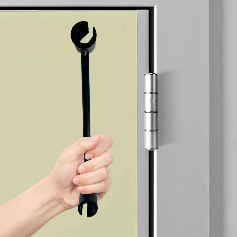 Door Hinge Repair Spanner Double Head Hinge Adjustment Tool for 14-18mm 23-25mm Hinge Gaps Home Repair Tools Black