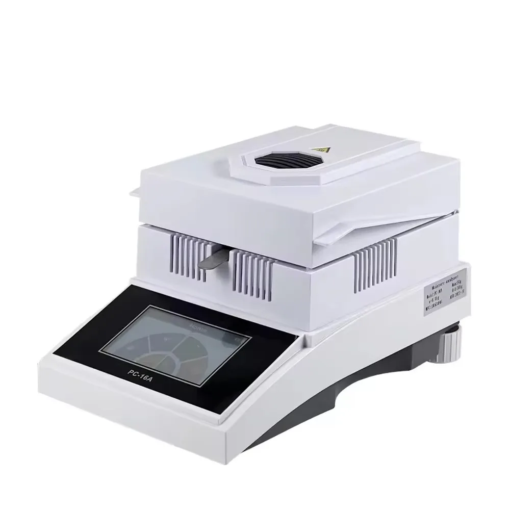 Halogen Moisture Analyzer 100g/0.001g Digital Lab Grain Moisture Meter Infrared Heating Tester for Food Industry
