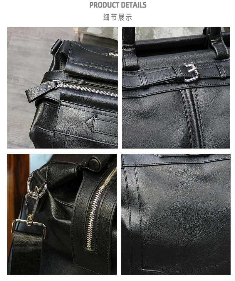 Luxuriöse Reisetasche für Herren, Große Kapazität Handgepäcktasche, Modische Umhängetasche, Herren Fitness Handtasche – Detail 6
