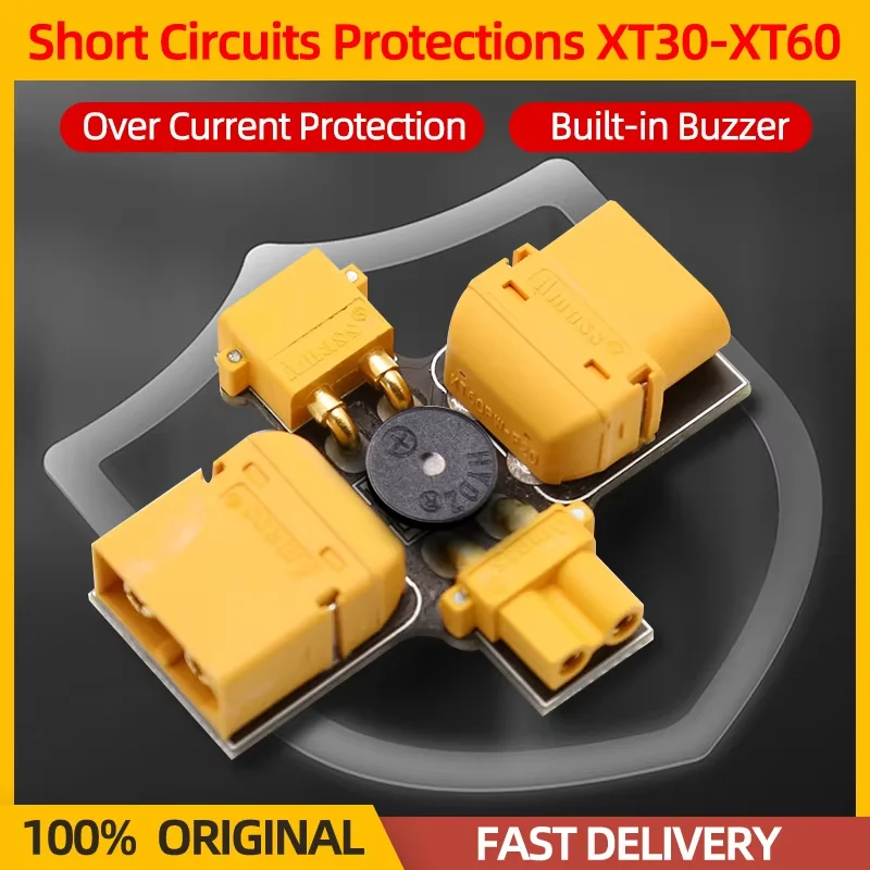 Smoke Stopper XT30-XT60 Short Circuit Protector 30V Built-in Buzzer Test Safety Plug FPV Accessories For FPV RC Drone