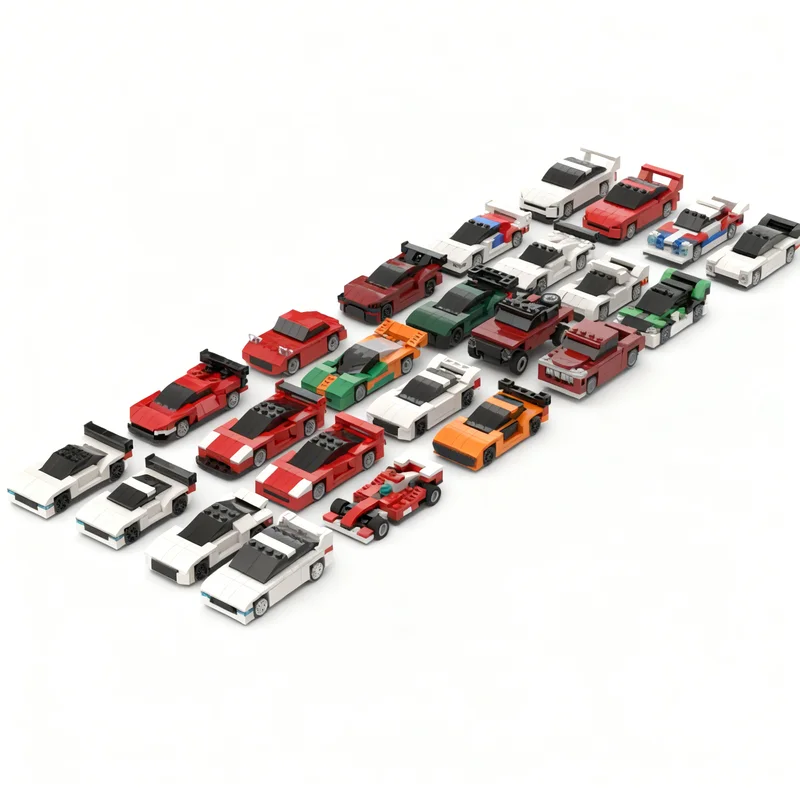 10205pcs MOC Random Car Bundle 2 Now It's Personal City Champions Model Building Blocks Construction Toy Christmas Gift Brick