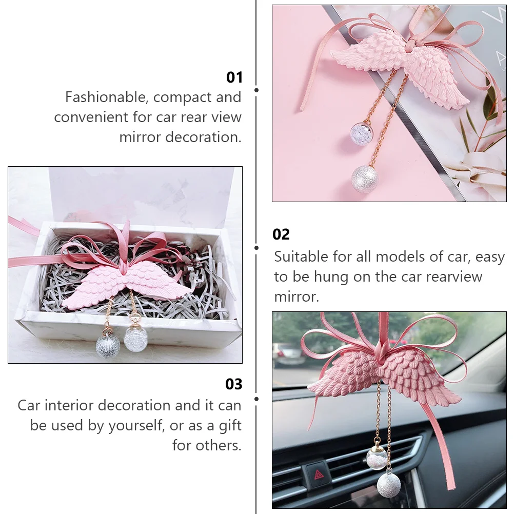 

Aromatherapy Pendant Plaster Perfume Rearview Mirror Car Decoration Essential Oil Hanging Charm Accessories Suitable All Models