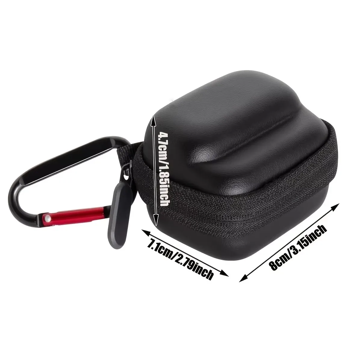 Mini Storage Bag for Insta360 GO 3/GO 3S Small Carrying Case Travel Portable Bag with Carabiner Action Camera Accessory