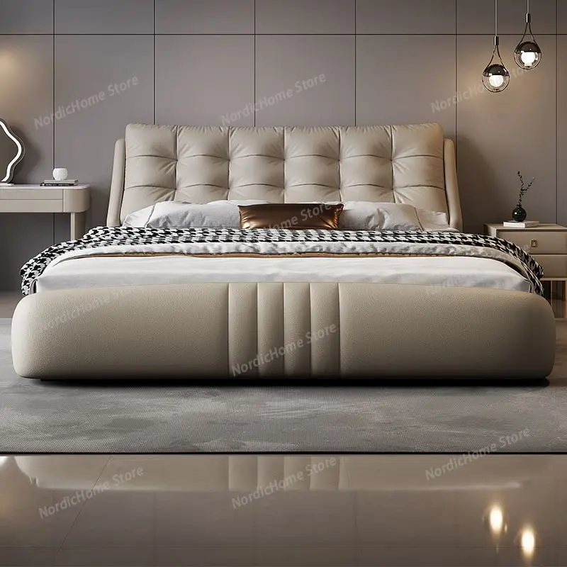 Unique Luxury Double Bed Drawers Frame Wood Pliable Luxury Double Beds Modern Space Saving Camas Matrimonial Bedroom Stuff