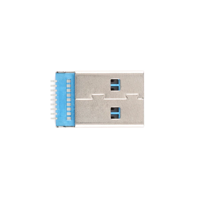 5pcs USB 3.0 A Type Male Plug Connector 9 Pin SMT SMD High-speed Data Transmission USB 3.0 Jack Charging Socket Soldering