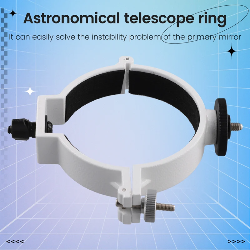 Hot 2 Pcs 80DX Astronomical Telescope Ring For Main Lens Barrel With An External Diameter Of 90Mm