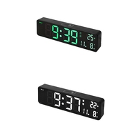 10 Inch LED Digital Alarm Clock Temperature Date Display Wall Mounted Or Standing Clock For Living Room Decoration