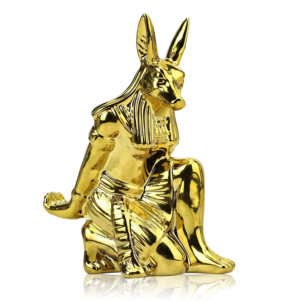 Ceramic Anubis God Controller Holder For PS4/PS5/XBOX/Switch Gamepad Mobile Phone Holder Desktop Display Stand Christmas Gif