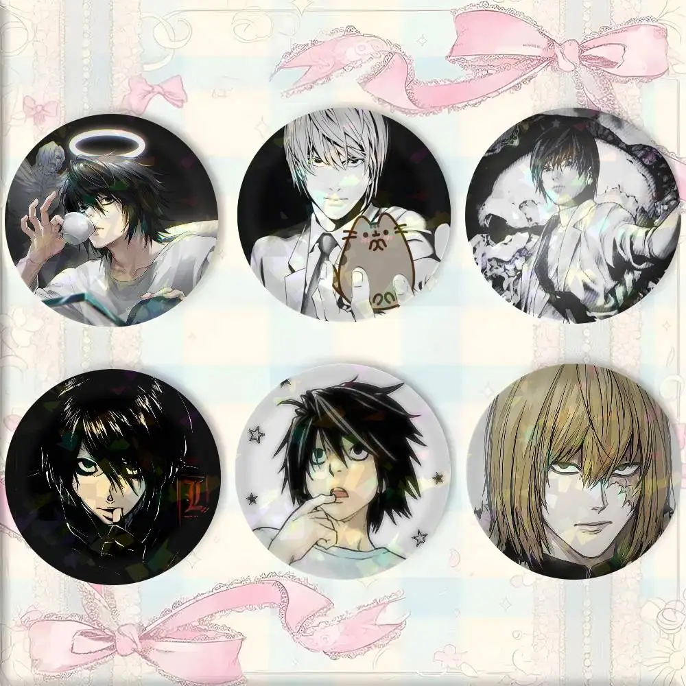 A-D-Death-S A-Note Fashion Button Badge Pin Set Cool Anime Game Cartoon Music Design Brooch For Backpack Clothes