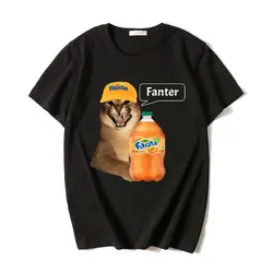 Demotivational Big Floppa Cat Meme Fanter Tshirt for Men Women  Funny Cotton Short Sleeve Tshirts 2023 Cartoon Oversized T Shirt