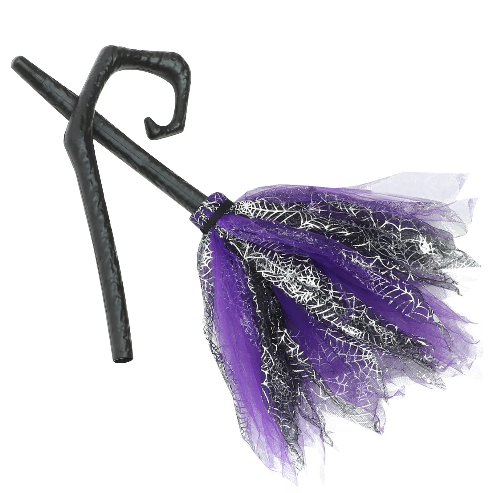 Cosplay Witch Broom Prop Detachable Plastic Halloween Broom for Party Costume Dress Up Carnival Masquerade Festival