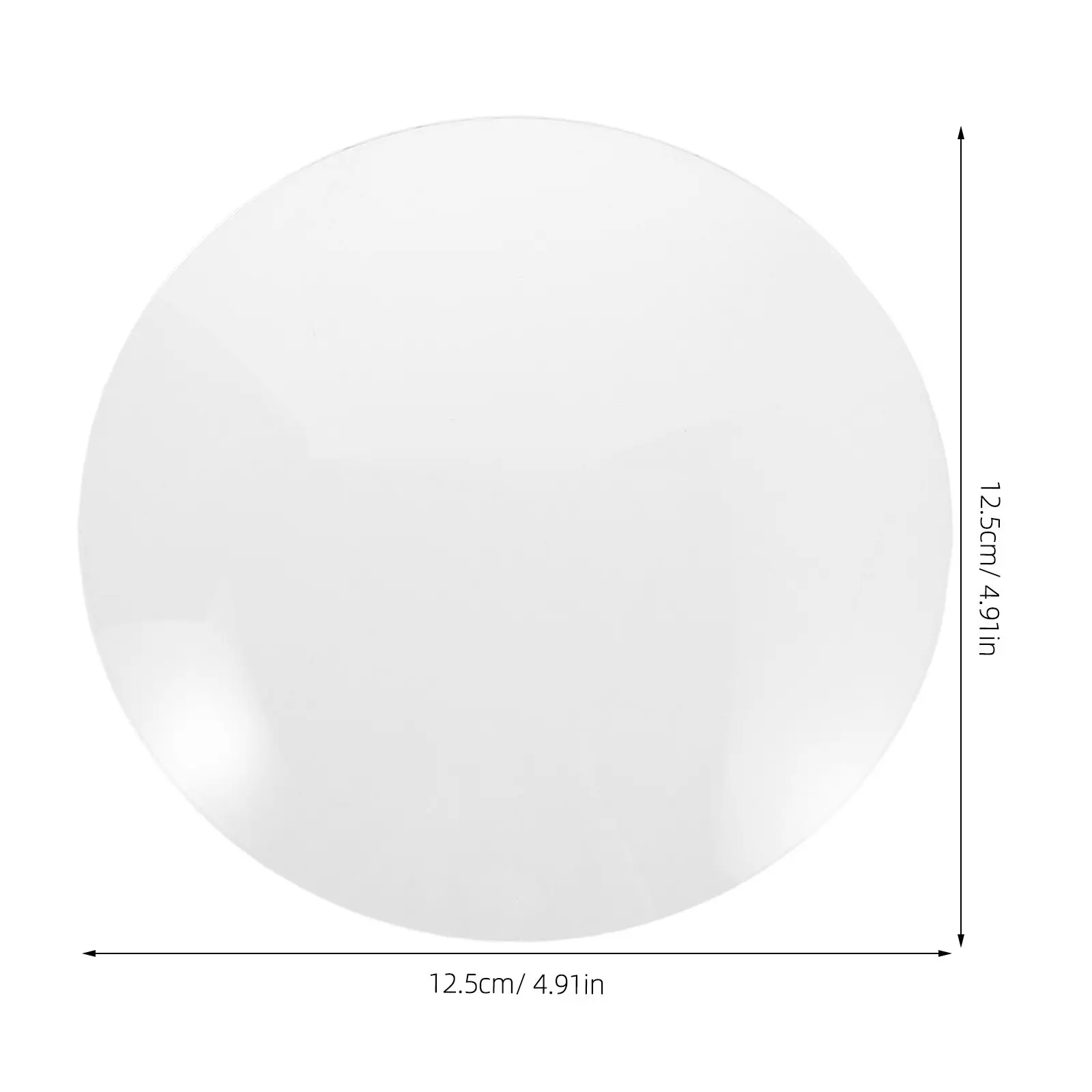 Clock Dome Replacement Transparent Convex Glass Dome Cover Clear Round Wall Clock Glass Replacement for Office Home Decor 4.92