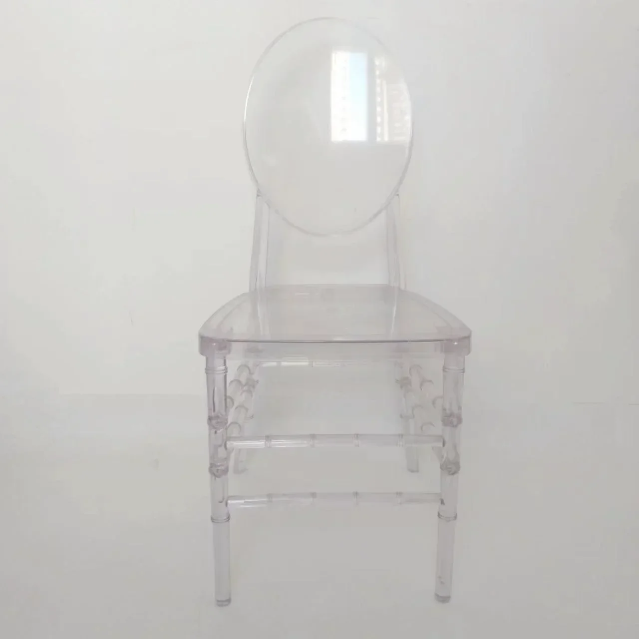 

'louis high quality durable wholesale stackable event tiffany crystal transparent clear cheap wedding round back chair