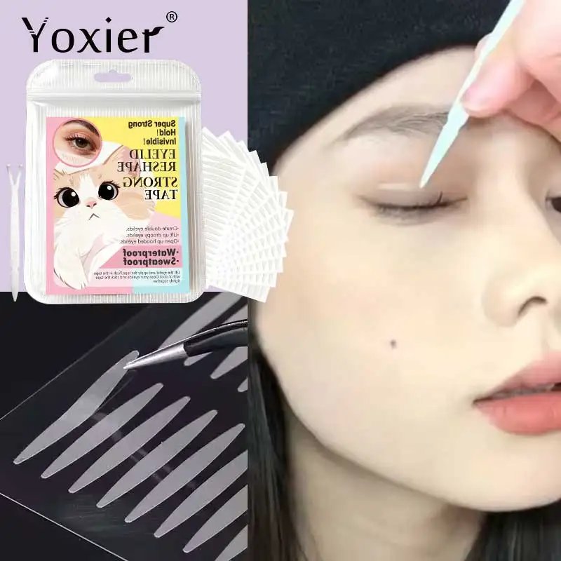 Adesivo per palpebre invisibile Adesivi per doppia palpebra Adesivo per nastro per occhi in pizzo trasparente autoadesivo Strumenti per il trucco degli occhi