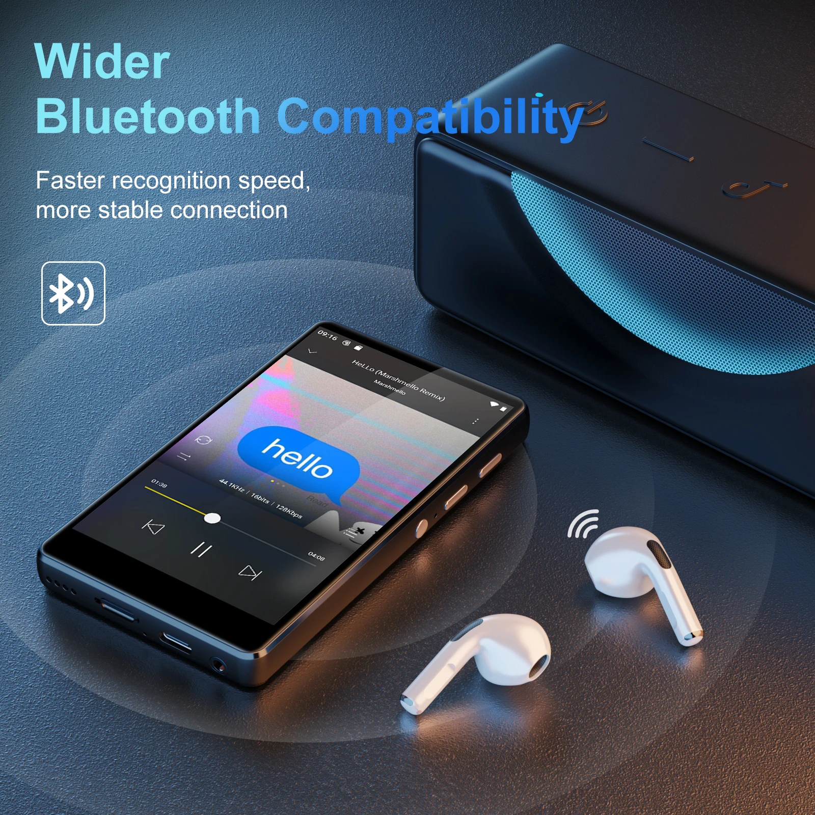 Reproductor MP3 y MP4 con pant - Audio Music Com reseña y precio