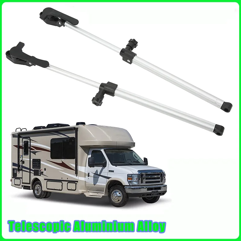 

2pcs Aluminium Alloy RV Window Support Rod 310‑435mm Telescopic for Motorhome Camper Trailer