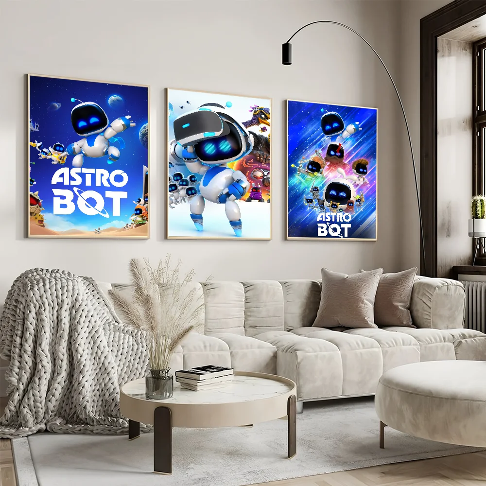 Classic Game A-Astro Bot Poster Prints Wall Painting Bedroom Living Room Decoration Office Small