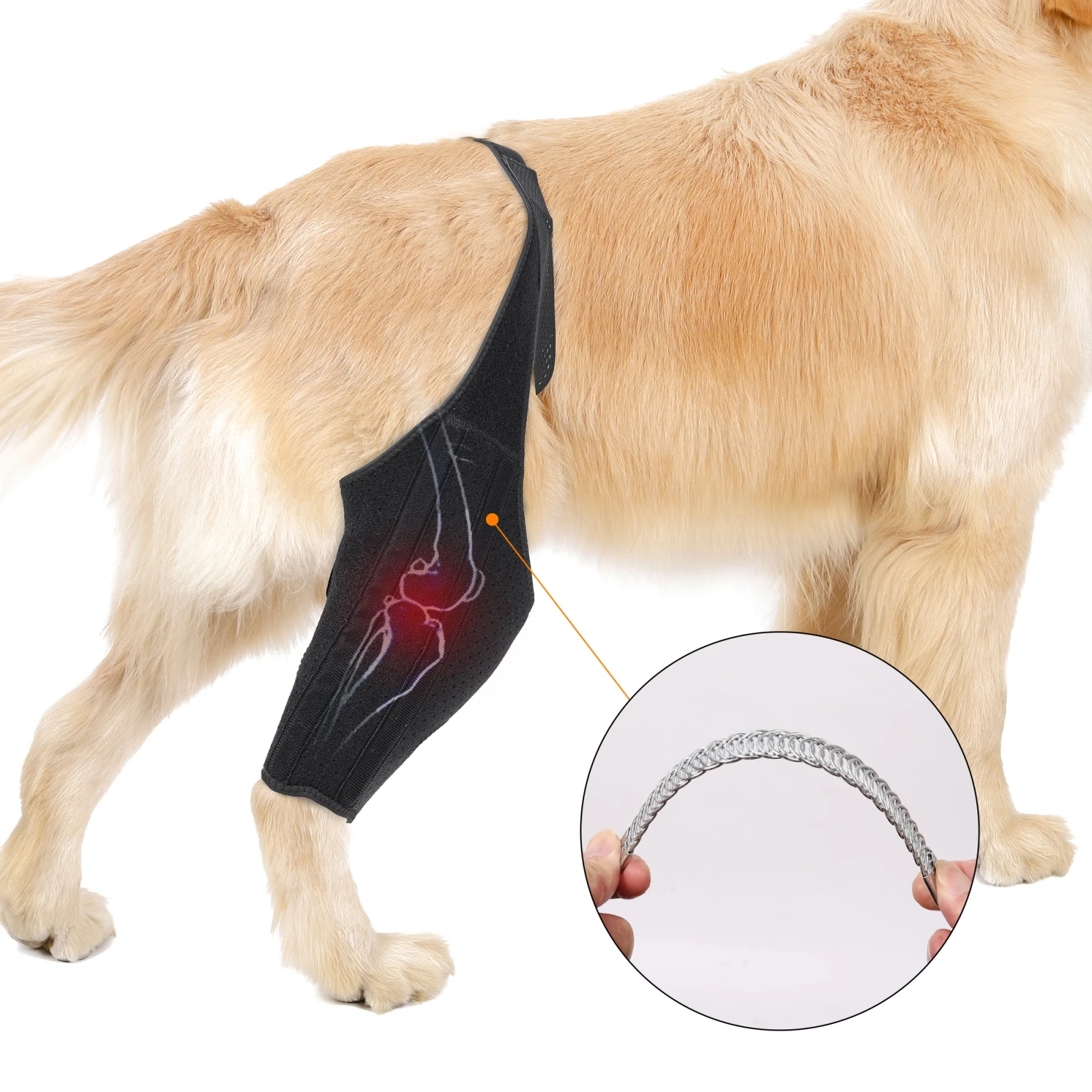 Dog Knee Brace Supportive Leg Braces For Back Leg Torn Acl Hind Leg Effective Relief For Dogs Enhance Mobility And Comfort Durab