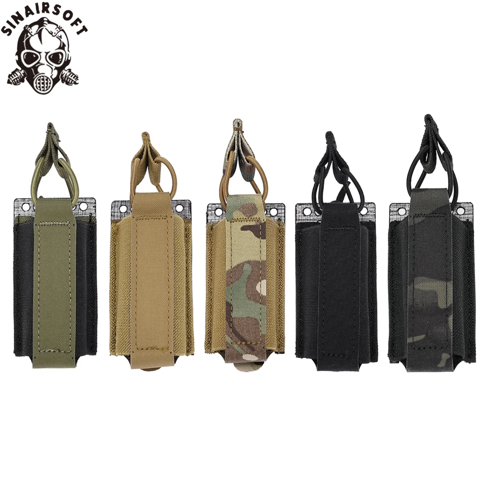 

Tactical Nylon Tegris 9mm Elastic Pistol Single Mag Pouch Magazine Molle Holster Hunting Airsoft Glock