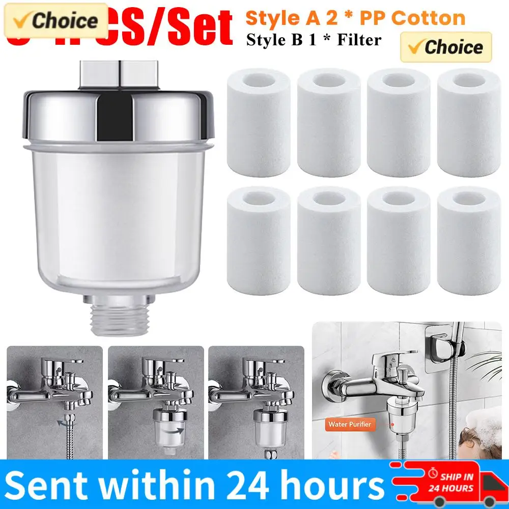 

1-10pc Water Outlet Purifier Kits Universal Faucet Filter Kitchen Bathroom Shower Household Filter PP Cotton High Density Filter