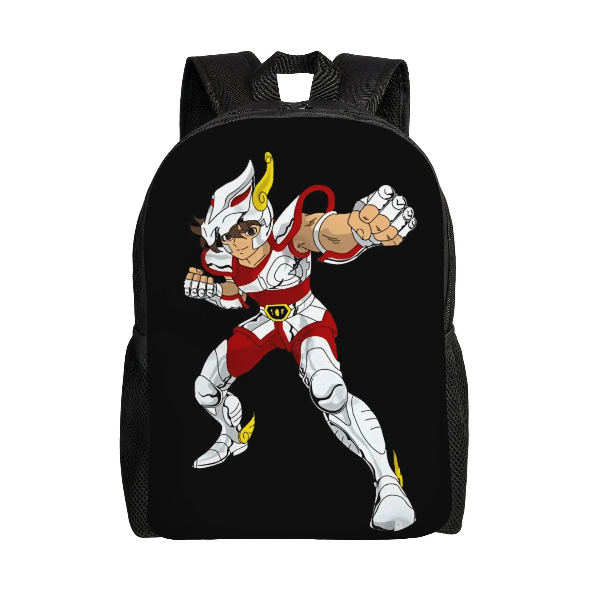 Mochila Bandai Saint Seiya Seiya Pegasus, Estilo Ita Bag, Mochila Clásica para Estudiantes con Cierre de Cremallera