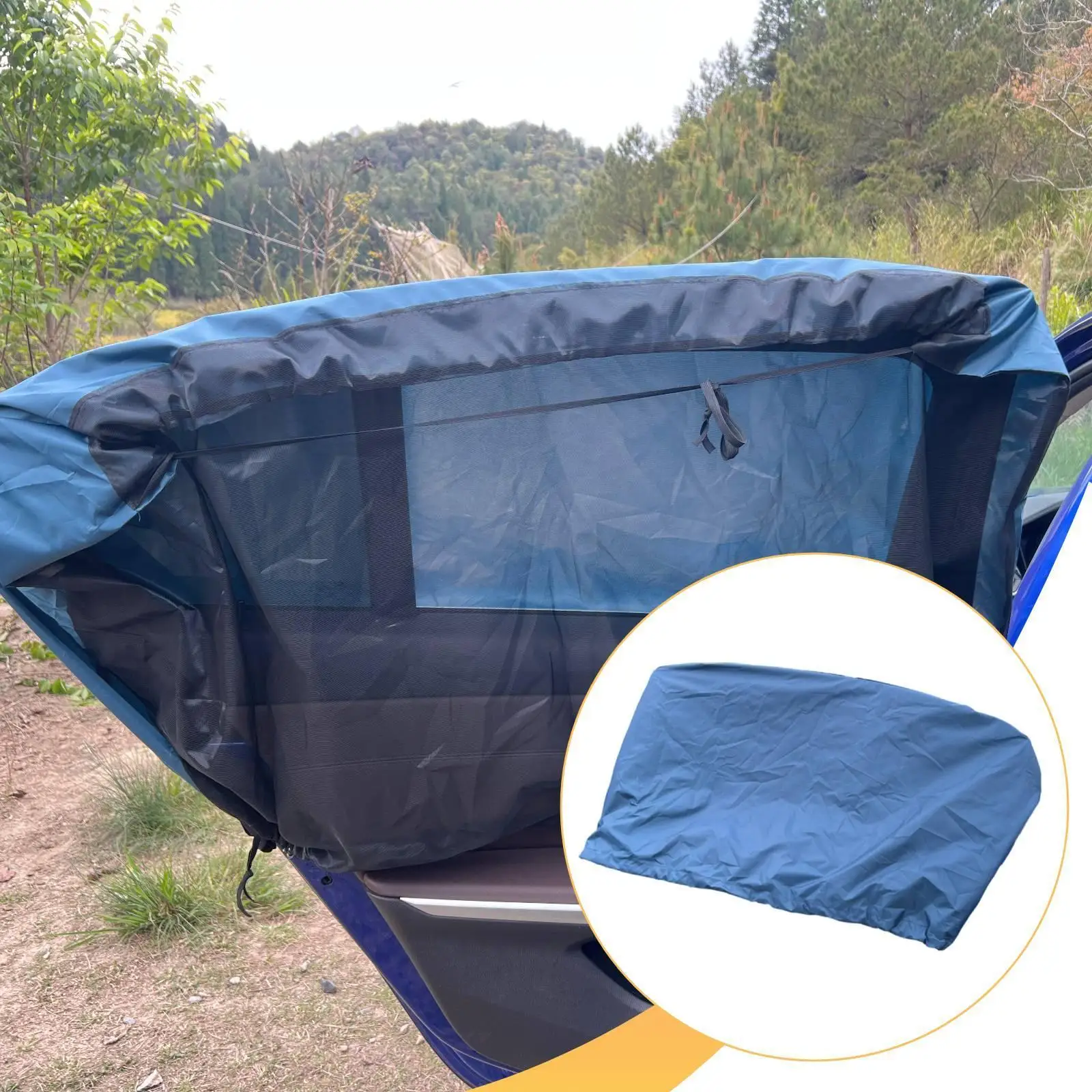 

Portable Car Side Window Shade Breathable Waterproof Oxford Cloth Cover Universal Sun Protector for Vehicle Travel Accessory